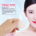 Pikkukuva 3 / 8: Luonnollinen Double Head Rose Quartz Jade Stone Roller & Scrapping Plate Face Hierontatyökalusarja