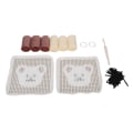 Miniatyrbilde 2 av 8: Latch Hook Kit Cup Coaster DIY Sett Lovely Bear Pattern Home Decoration for Handcraft