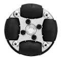 Pikkukuva 7 / 8: 38mm 1.5 tuuman kaksoisalumiininen Omni-pyörä Robotin Omni-suuntainen pyörä metallisella navalla 14166