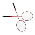 Miniatyrbild 7 av 8: LEIJIAER Badminton Racket Offensiv Järnlegering Lätt Bekväm Grepp Sports Badminton Racket Röd