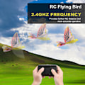 Pikkukuva 4 / 7: RC Flying Bird Toy Highly Simulation 2,4 GHz kaukosäädin EBird Children Kid Toy (oranssi)