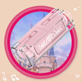 Miniatyrbillede 6 af 8: Bluetooth-øretelefoner med tegneserie-design, støjreduktion, trådløse Bluetooth-øretelefoner til IOS og Android, pink