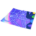 Miniatyrbillede 6 af 8: Blacklight Gobelin Sid i Meditation Fluorescerende Effekter Blød Holdbar UV-reaktiv Gobelin til Soveværelse Stue GTYJ(55) 150x130cm/59.1x51.2in