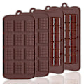 Miniatyrbild 1 av 3: 4-pack Chokladform, 12-håls Non-stick Silikonform för Godis