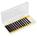 Pikkukuva 1 / 8: Mixed Black tekokulmakarvojen pidennys Fake Eyebrow Enhancer Yksittäiset kulmakarvat 5-8mm