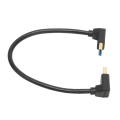 Miniatyrbilde 8 av 8: Displayport 1,4-kabel 8K/60Hz 90 grader vinklet hann til hann 32,4 Gbps Høyhastighets Sikker Stabil rettvinklet Displayport