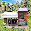 Miniatyrbillede 5 af 5: Højkvalitets Foderpose, Hængende Høfoderpose, Høfoder, Hængende Høpose Foderpose til Store Kaniner Marsvin Chinchillaer Og Andre Små Dyr