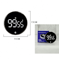 Miniatyrbillede 5 af 5: Køkken Timer: Lydløs Nedtælling, Justerbar Lydstyrke, LED-Display