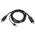 Miniatyrbilde 8 av 8: HD Multimedia Interface til Displayport-omformerkabel 4K hann til hunn forlengelsesadapterkabel for PS4 PC