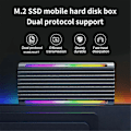 Miniatyrbillede 3 af 5: M.2 NVMe NGFF SSD Kabinet USB 3.1 Type-C 10Gbps SATA HDD Boks 2230