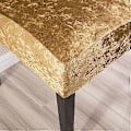 Miniatyrbild 4 av 4: Tjockt sammetsöverdrag för stolar, elastiskt stretchöverdrag guld 24\"