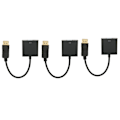 Pikkukuva 5 / 8: 3 kpl DP-VGA-sovitin 1920x1080 FHD 60Hz Kullattu kompakti DisplayPort-VGA-sovitin kannettavalle pöytäkoneelle