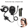 Miniatyrbild 8 av 8: U94 HD01 PTT Headset Military Earphone Mic Fit för Baofeng UV-5R BF F8HP BF V6 Two Way Radio