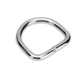 Miniatyrbilde 6 av 8: 50 stk D-ringer i premiumjern, solide, holdbare, falmefrie, utsøkte, brede bruksområder, metall D-ringer for vesker, klær, lommebok, sølv 2x11x11mm