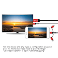 Pikkukuva 8 / 8: 3 in 1 Micro USB/ iOS TypE C - HDMI HD 4K Video HDTV -muuntimen sovitinkaapeli