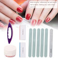 Miniatyrbild 8 av 8: Kantfil Kit Manikyr Pedikyr Poleringsblock Nagelkonst Nagelvård Tillbehör Set 5st/set