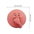 Miniatyrbillede 3 af 5: Sjovt Badeværelse Humoristisk Lugtende Ansigt Vægdekoration Harpiks Statue, 1 stk
