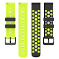 Miniatyrbillede 3 af 5: Garmin Venu 2 Plus Venu Sq 2 20mm Blød Silikon Urrem Sort Grøn