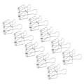 Pikkukuva 8 / 8: 51mm 30 kpl:n nippusiteet, vahva puristusvoima, metalliset onttoperäiset nippusiteet, pienet nippusiteet, paperinippusimet toimistoasiakirjoille, hopea