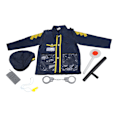 Miniatyrbild 4 av 8: Polisrollspel Kostym Doug Officer Klä Ut Prestandakläder Set för Barn