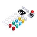Miniatyrbilde 2 av 8: QM070912 Arcade Games DIY-sett med LED-arkadeknapper uten forsinkelsesdekoder for Raspberry Pi DIY-prosjekter