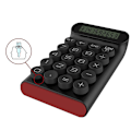 Miniatyrbillede 2 af 5: Mekanisk Switch Kalkulator, Bærbar til Daglig Brug og Grundlæggende Kontoropgaver, 10-cifret Stor LCD-skærm (Sort)
