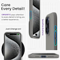 Miniatyrbillede 5 af 5: Kompatibel med iPhone 15 Pro Max Cover 6.7\", Tyndt Flydende Silikone 3 Lag Fuld Dækket Blød Gel Gummi 15 Pro Max iPhone Cover 6.7 tommer