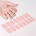 Miniatyrbild 1 av 5: Franska Semi-Härdade Gel Nagelstickers 16 Tips Ren Färg Full Täckning UV Nagelpulver Hållbar Nagel Förlängningssticker NK-LTHP-005