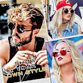 Miniatyrbillede 2 af 4: Runde polariserede retro solbriller i metal - UV400-beskyttelse, unisex