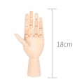 Miniatyrbillede 1 af 5: Træ Palm Leddresistent Mannequin Model til Kunstnere - 18cm