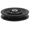 Miniatyrbillede 4 af 8: 10 stk. 3,5 tommer remskive, holdbar, lydløs nylon universal leje remskivehjul til kran, fitnessudstyr, garageport, stigelifte