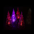 Miniatyrbild 5 av 8: Bordslampa LED Julgran 7 Färgförändrande Ljusa Akryl Julgranar med Ornament Jul Dekoration
