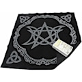 Miniatyrbillede 4 af 4: Tarot papirdug, 49 cm x 49 cm, Tarotmåtte, fløjlsstof, Wicca dug, borddækning, serviet til at spille Naipes astrologi, dækkeserviet, værktøj, a