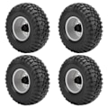 Pikkukuva 4 / 8: 4 kpl kumikiviä renkaat pyörät 1:10 RC Crawler auto Hsp/Tamiya/Axial SCX10 D90Musta