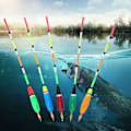 Pikkukuva 6 / 8: 5kpl Monivärinen Balsa-puukalastus kelluva Bobber Bite Indicator -kalastusvälineet (3+2g)