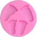 Miniatyrbillede 1 af 4: Baby Fodaftryk Form Silikoneform Bageværktøj Silikone Chokoladeforme