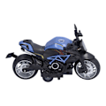 Miniatyrbilde 7 av 8: 1:12 Motorsykkelmodell Barn Leker Ornamenter Simulering Legering Tilbake Motorsykkelmodell Blå