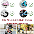 Miniatyrbild 3 av 5: Barncykel Stabilisatorer, Cykel Stödhjul, Universella Stödhjul för 18 20 22 Tum Barncyklar (1 Par Svart)