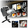 Miniatyrbilde 1 av 4: Jul Halloween Holografisk Projektor Vindusprojektor Led Holografisk Projeksjonslampe, 12 Filmfestivaler, Brukes Til Jul Og Halloween ZD.16