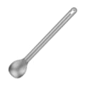 Miniatyrbilde 6 av 8: Lett lang håndtak titan spork/skje metall bestikksett for utendørs camping lang håndtak skje