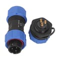 Aviation Plug Socket IP68 Vattentät Kontakt 3-polig 3-håls Elektrisk Strömadapter SP17