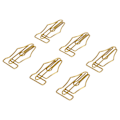Miniatyrbillede 7 af 8: 100 stk Fancy papirclips Store plastikbeklædte tråd Multi Purpose Pen-formede papirclips til hjemmeskolekontoret