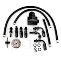 Miniatyrbild 1 av 8: Universell justerbar bränsletrycksregulator för bil med mätare 160PSI (svart)
