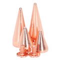 Miniatyrbilde 8 av 8: 10 stk Punk Cone Spikes Studs Rose Gold Metall Elektroplettering Spike Skrue Nagler For DIY Lær Håndverk Klær Vesker
