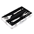 Miniatyrbillede 4 af 4: Grillredskabssæt, BBQ-redskabssæt til grillning, aluminiumskuffert, 3 redskaber i rustfrit stål, Materiale: aluminiumslegering