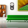 Miniatyrbild 5 av 8: Elegant stil rektangulär väggklocka snygg hängande klocka för vardagsrumsbar prydnad