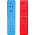 Miniatyrbilde 1 av 5: Trådløs fjernkontroll for Wii U - 2 pakker rød og blå