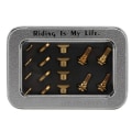 Miniatyrbild 4 av 8: 16 st C Clamp Bromsbacks Mutter Kit Bult Titanium Legering Skruvar Set för landsvägscykel Bikegold