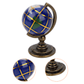 Miniatyrbilde 7 av 8: 1:12 Miniatyrhus Globe Barn Simulering Mini Søt Dekorasjon Modell Leke Blå Ball Kobberbase