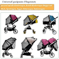 Miniatyrbilde 5 av 5: Universal Myggnett for Barnevogn, Baby Pram Myggnett - Sammenleggbart Baby Myggnett for Barnevogn, Anti-insektbeskyttelse for Babyer, Vaskbart (Svart)
